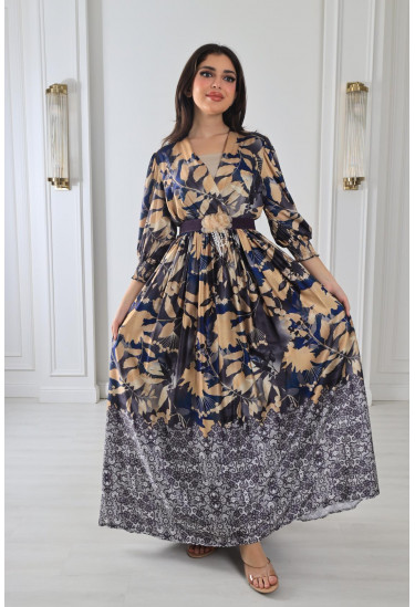 فستان منقوش لإطلالة مميزة 