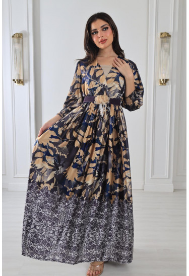 فستان منقوش لإطلالة مميزة 