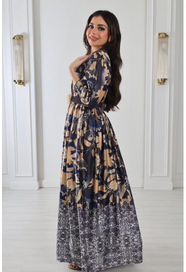 فستان منقوش لإطلالة مميزة 