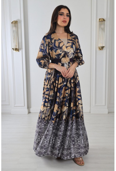 فستان منقوش لإطلالة مميزة 