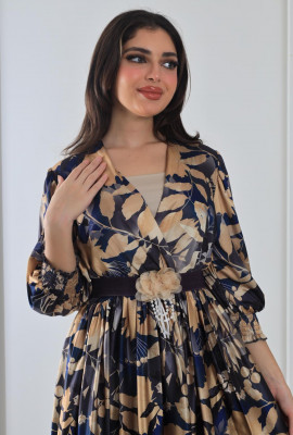 فستان منقوش لإطلالة مميزة 