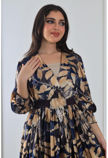 فستان منقوش لإطلالة مميزة 