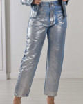 بنطلون جينز بنسيج لامع بنطلون جينز بنسيج لامع