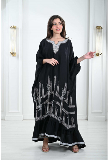 جلابية فضفاضة نمط كيمونو رقيق 