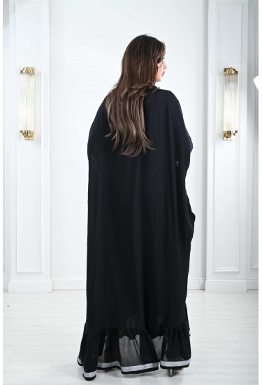 جلابية فضفاضة نمط كيمونو رقيق 