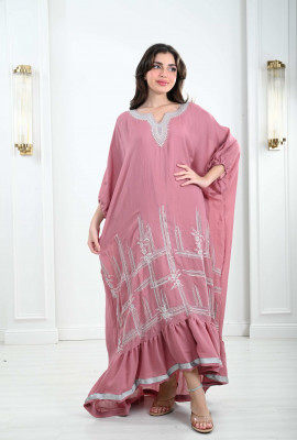 جلابية فضفاضة نمط كيمونو رقيق 