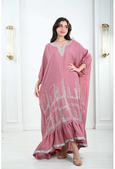 جلابية فضفاضة نمط كيمونو رقيق 