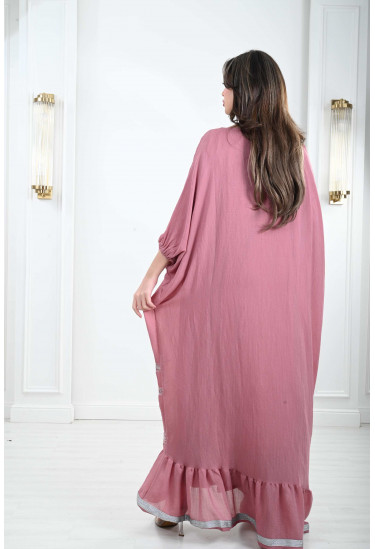 جلابية فضفاضة نمط كيمونو رقيق 