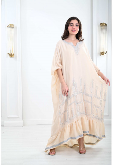 جلابية فضفاضة نمط كيمونو رقيق 