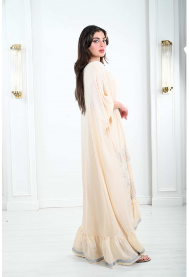 جلابية فضفاضة نمط كيمونو رقيق 