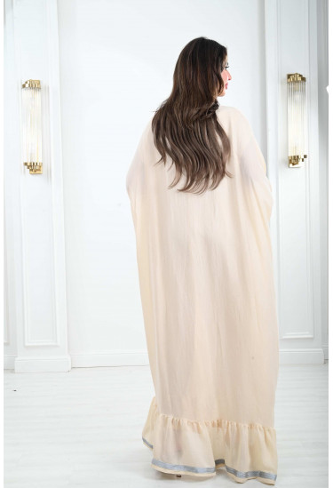 جلابية فضفاضة نمط كيمونو رقيق 