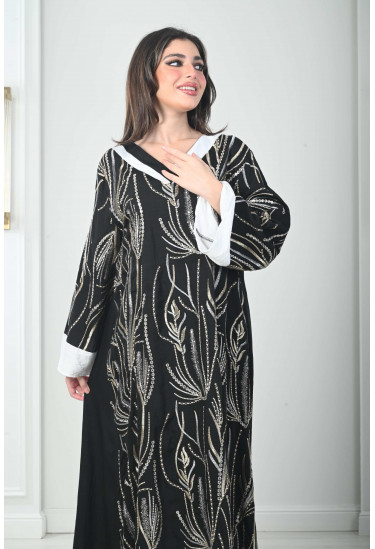 جلابية نسائية بتطريز خلاب جلابية نسائية بتطريز خلاب