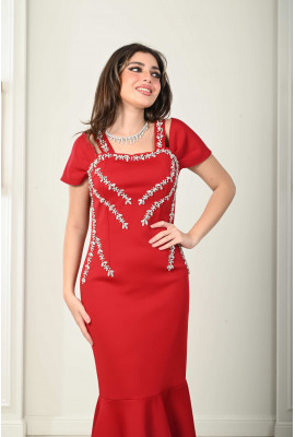 فستان سهرة بنمط حورية البحر 