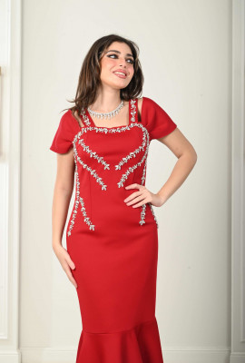 فستان سهرة بنمط حورية البحر 