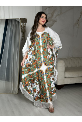 جلابية فضفاضة مزخرفة 