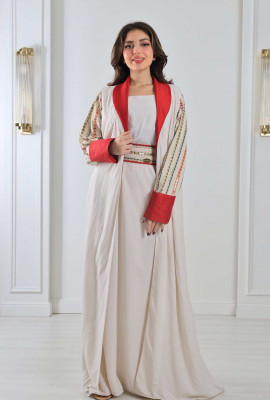 جلابية مغربية مطرزة فاخرة