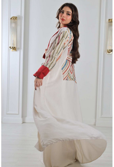 جلابية مغربية مطرزة فاخرة جلابية مغربية مطرزة فاخرة