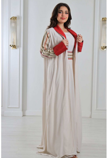 جلابية مغربية مطرزة فاخرة جلابية مغربية مطرزة فاخرة