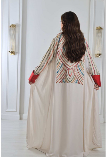 جلابية مغربية مطرزة فاخرة جلابية مغربية مطرزة فاخرة