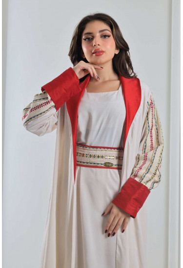 جلابية مغربية مطرزة فاخرة جلابية مغربية مطرزة فاخرة