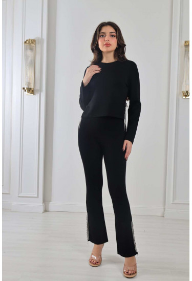 طقم بطلة أنثوية بالسلاسل الفضية 