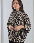 بلوزة شتوية بنقشة التايجر 