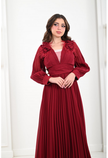 فستان نسائي بطلة انسيابية