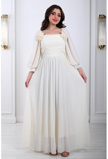  فستان نسائي بطلة انسيابية ناعمة