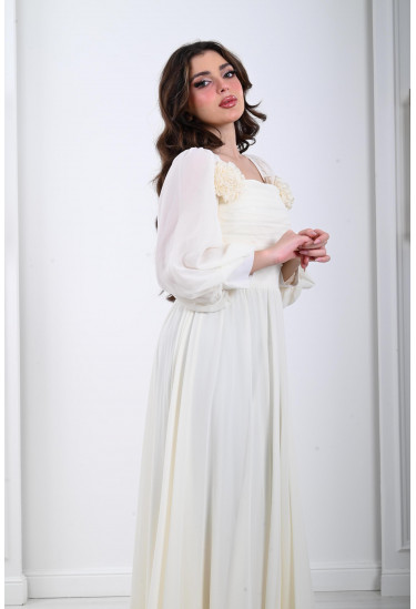  فستان نسائي بطلة انسيابية ناعمة