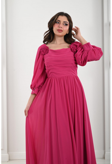  فستان نسائي بطلة انسيابية ناعمة