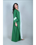 جلابية نسائية مزينة بالرمز السعودي الراقي جلابية نسائية مزينة بالرمز السعودي الراقي