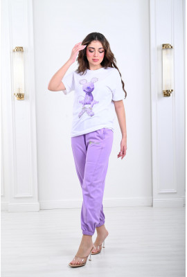 بيجامة نمط ماوس مطرز بيجامة نمط ماوس مطرز