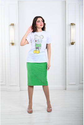 بيجامة نسائية مع تنورة ناعمة بيجامة نسائية مع تنورة ناعمة