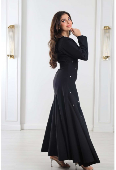 فستان سهرة نسائي بقصة ميرميد 