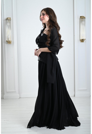 فستان نسائي نمط عقدة على الصدر فستان نسائي نمط عقدة على الصدر