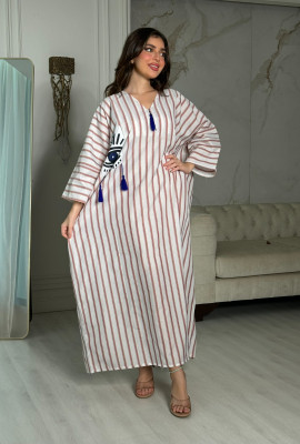 جلابية أنيقة مخططة 