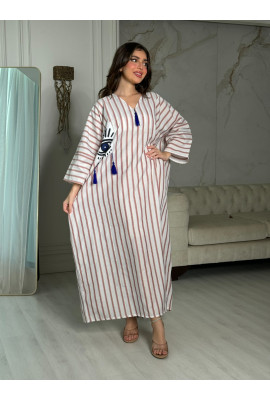 جلابية أنيقة مخططة 