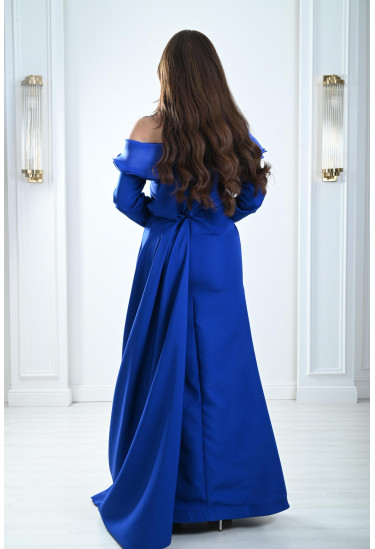 فستان سهرة نسائي بقصات مموجه 