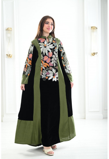 جلابية نسائية مطرزة 