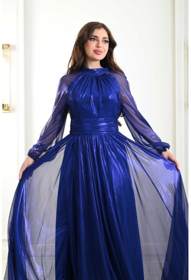 فستان أنيق بلون ساحر لامع