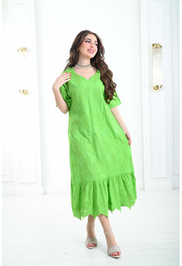 جلابية ميدي مزخرفة