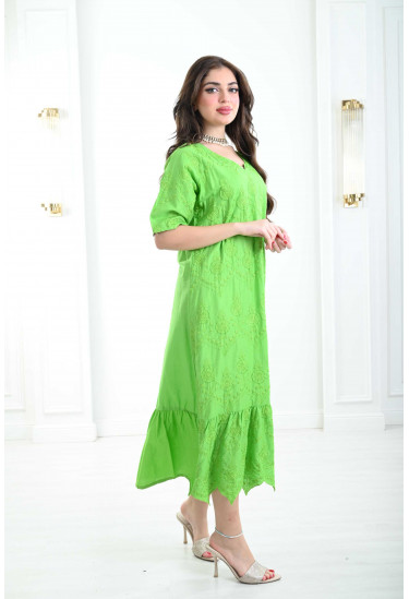 جلابية ميدي مزخرفة