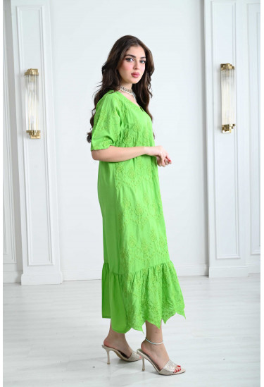 جلابية ميدي مزخرفة