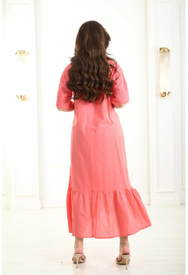 جلابية ميدي مزخرفة