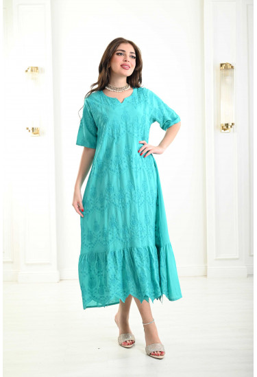 جلابية ميدي مزخرفة