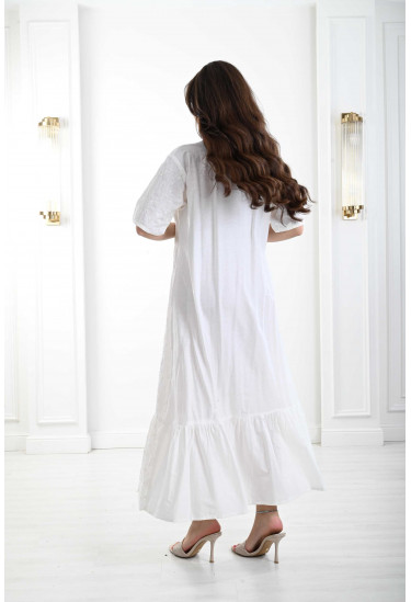 جلابية ميدي مزخرفة