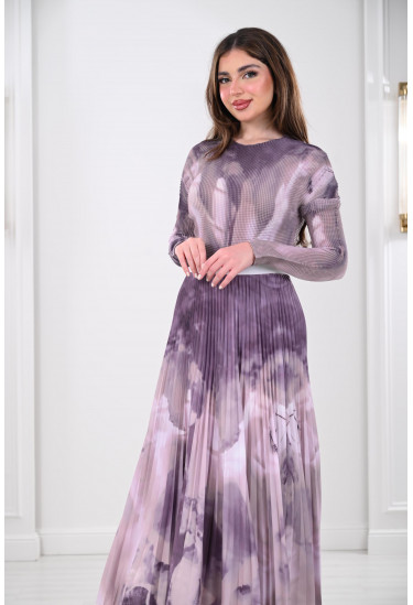 طقم نسائي مشبح  بألوان مميزة 