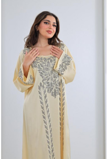 جلابية نسائية من الستان الناعم