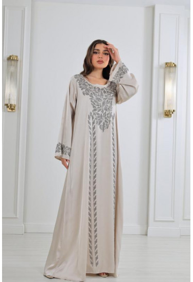 جلابية نسائية من الستان الناعم