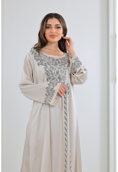 جلابية نسائية من الستان الناعم